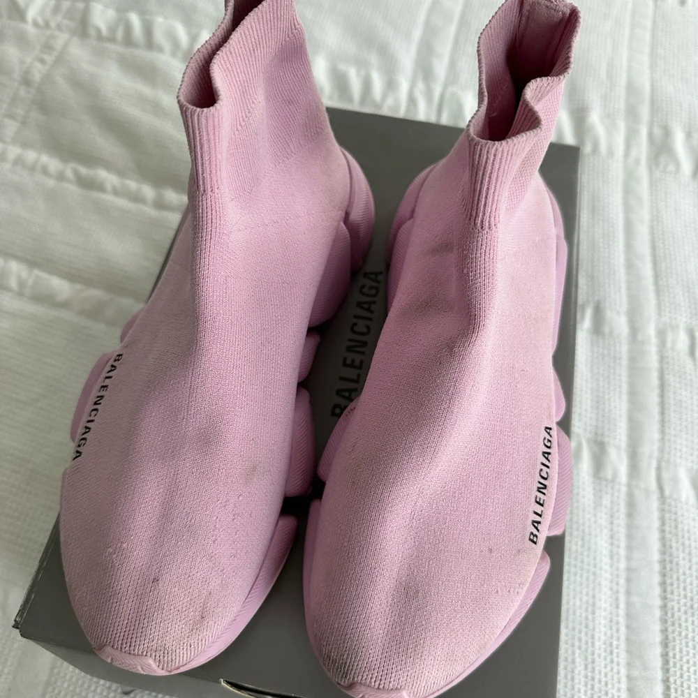 Balenciaga trainers pink- Sz 38 (8) - Picture 2 of 6